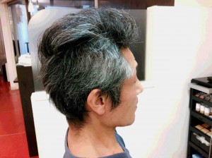 メンズ刈り上げスタイル　ライン付き